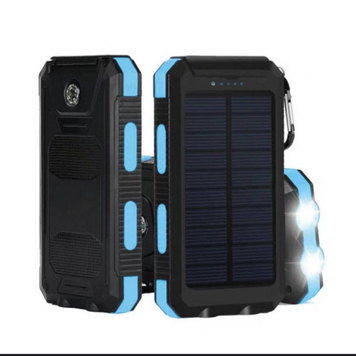 Power bank сонячна панель+ бездротова зарядка 20000 mAh
