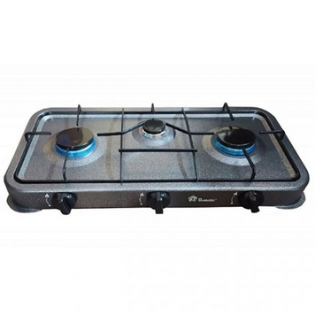 DOMOTEC MS-6603 на 3 конфорки Сірий 470 х 270 х 65 мм