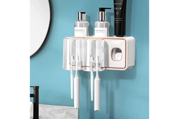 Диспенсер-полиця для зубного приладдя з 2 склянками Toothbrush holder RA-925/223-54