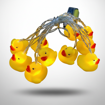 Гірлянда світлодіодна для дитячої кімнати DUCK 1.5 м Гірлянда з 10 гумових міні-качечок