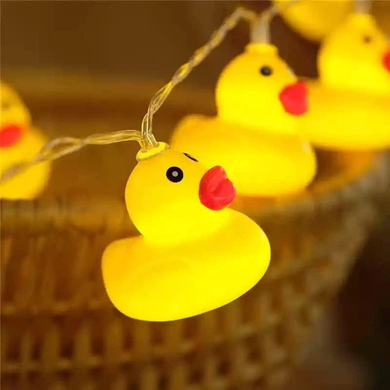 Гірлянда світлодіодна для дитячої кімнати DUCK 1.5 м Гірлянда з 10 гумових міні-качечок