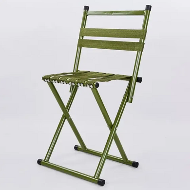 Складаний стілець для пікніка та риболовлі зі спинкою 45 см C-1