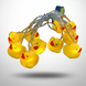 Гірлянда світлодіодна для дитячої кімнати DUCK 1.5 м Гірлянда з 10 гумових міні-качечок